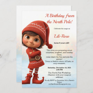North Pole Birthday Magic | Enchanted Elf Einladung