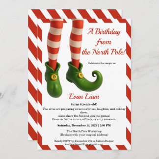 North Pole Birthday Magic | Enchanted Elf Einladung