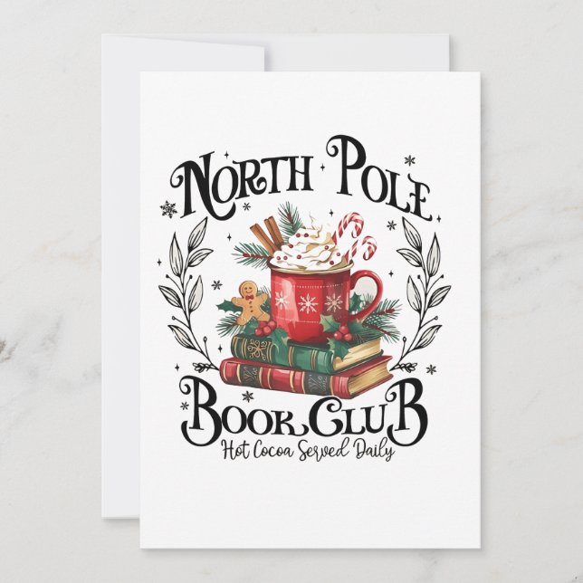 North Pole Book Club Hot Cocoa Weihnachten (Vorderseite)