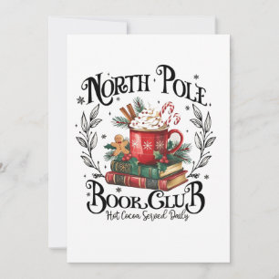 North Pole Book Club Hot Cocoa Weihnachten Ankündigung