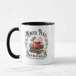 North Pole Book Club Hot Cocoa Weihnachten Tasse