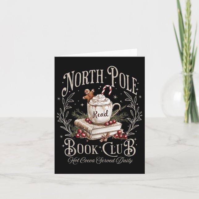 North Pole Book Club Weihnachten Weihnachten Weihn Karte (Vorderseite)