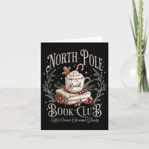 North Pole Book Club Weihnachten Weihnachten Weihn Karte