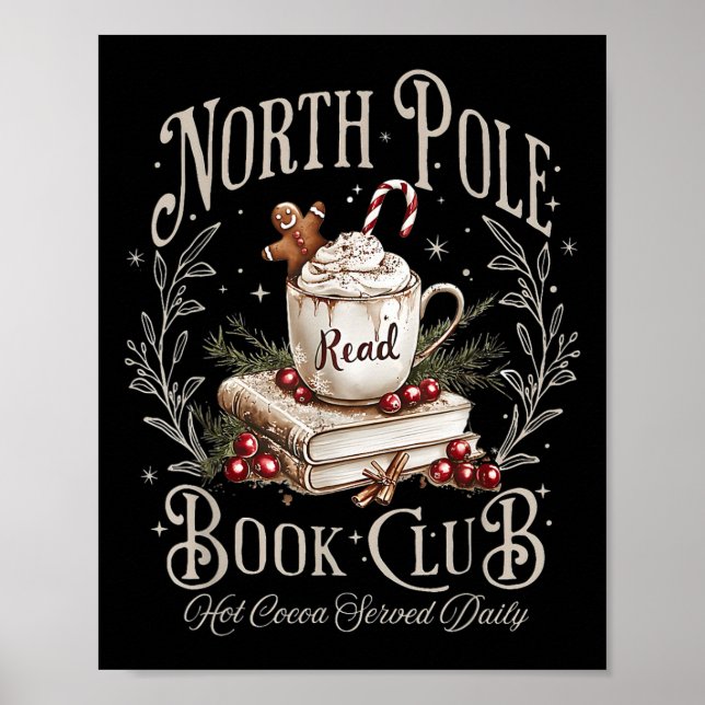 North Pole Book Club Weihnachten Weihnachten Weihn Poster (Vorne)