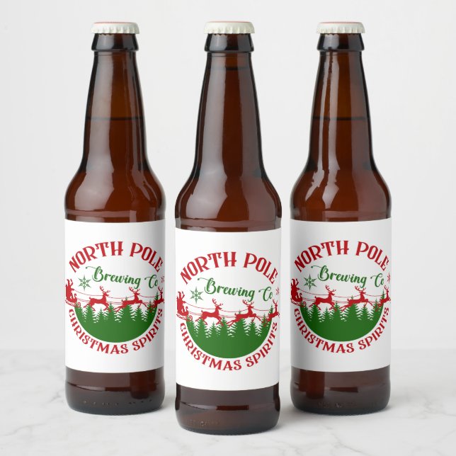 North Pole Brauerei  Bierflaschenetikett (Flaschen)