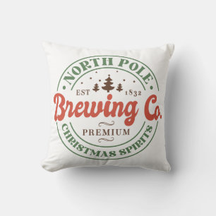 North Pole Brewing Co Weihnachten Kissen