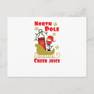North Pole Cheer Einladungspostkarte