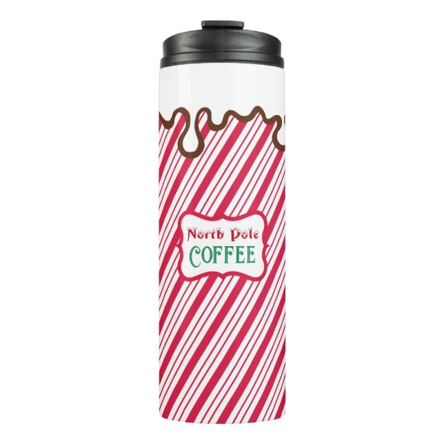 North Pole Christmas Coffee Train Tumbler Thermosbecher (Vorderseite)