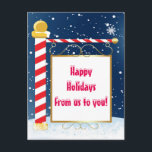 North Pole Christmas Holiday Card Feiertagspostkarte<br><div class="desc">North Pole Christmas Holiday Card Postcard. Kontakt mit mir for a custom order or custom coloring.</div>