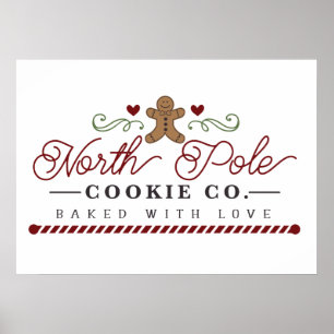North Pole Cookie Company Weihnachten Poster