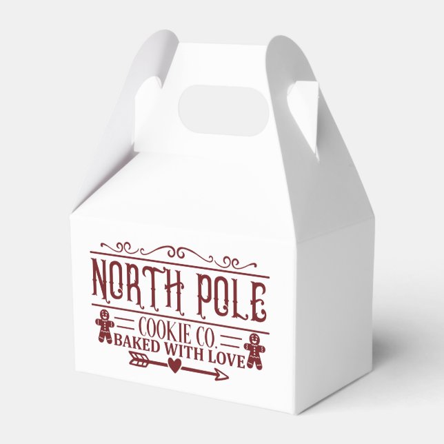 North Pole Cookie Company Weihnachtsfeiertag Geschenkschachtel (Vorderseite)