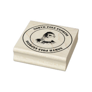 North Pole Express Mail Briefmarke mit dem Weihnac Gummistempel