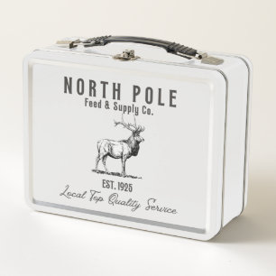 North Pole Füttre & Supply Co. Metall Brotdose