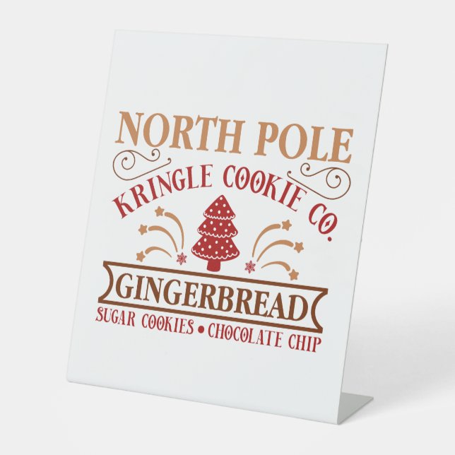 North Pole Gingerbrot Company Sockelschild (Vorderseite)