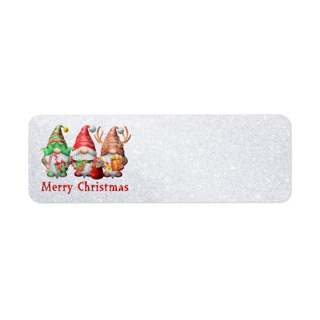 North Pole Gnomes Trio Address Labels (Vorne)