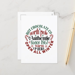 North Pole Hot-Schokolade-Unternehmen Weihnachten