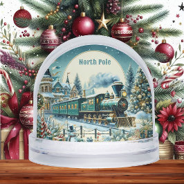 North Pole Magic Christmas Train Winter Wonderland Schneekugeln
