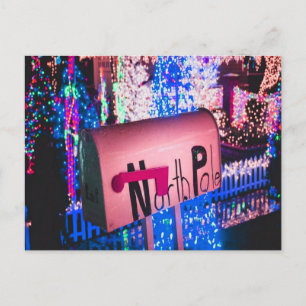 North Pole Mailbox Weihnachten Postkarte