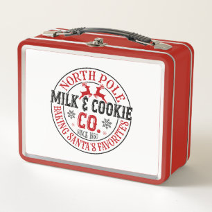North Pole Milk Cookie Company Metall Brotdose