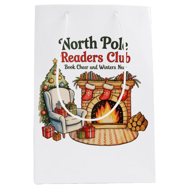 North Pole Readers Club Weihnachtsbücher Xmas Love Mittlere Geschenktüte (Vorderseite)