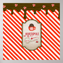 North Pole Santa Shop Weihnachtself Made Poster