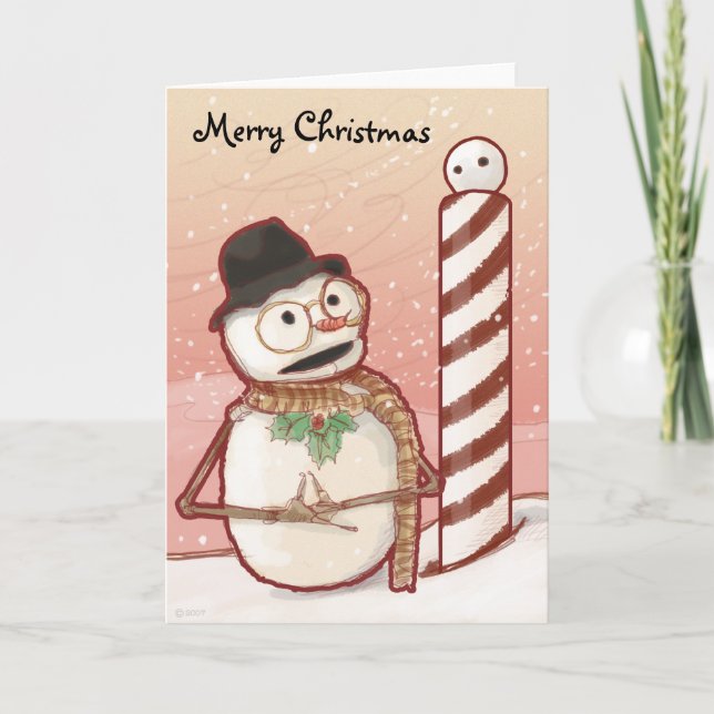 North Pole Weihnachtskarte Feiertagskarte (Vorderseite)