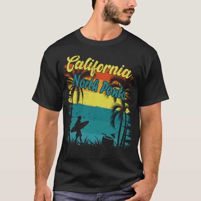 North Ponto California Wave T'Shirt, North Ponto T-Shirt (Vorderseite)