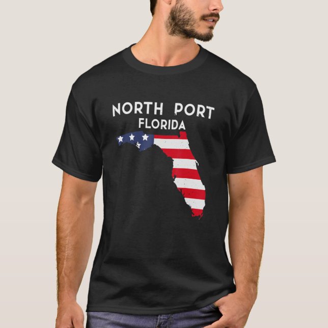 North Port Florida USA Staat Amerika Reisen Florid T-Shirt (Vorderseite)