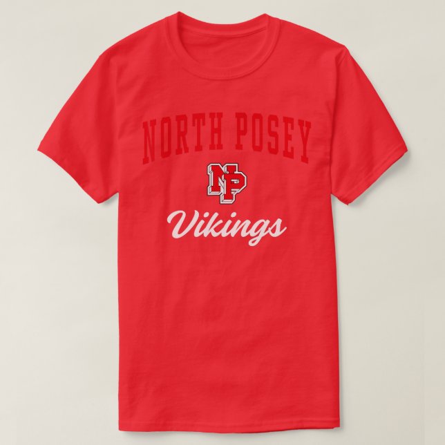 North Posey High School Vikings T-Shirt (Design vorne)