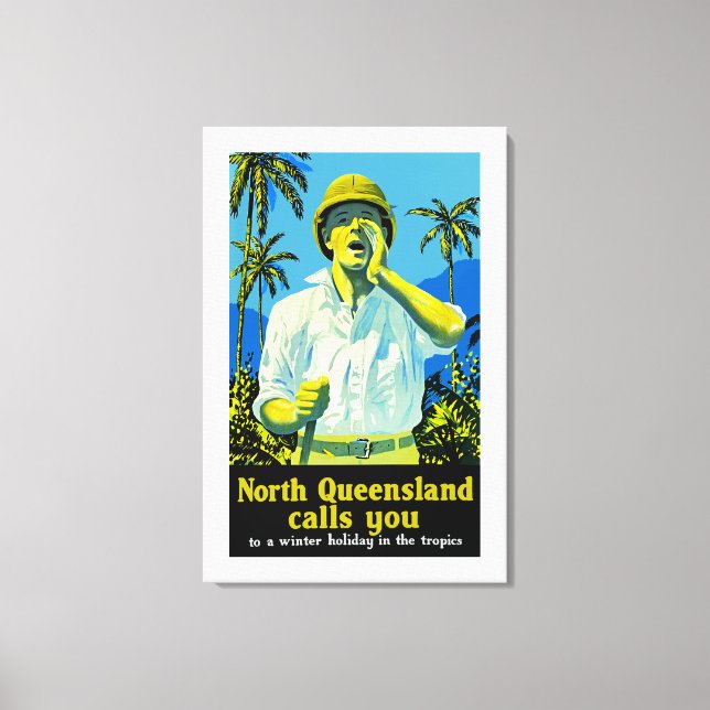 North Queensland ruft an Leinwanddruck (Vorderseite)