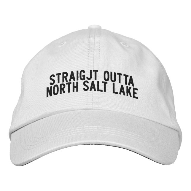 North Salt Lake Utah Hat Bestickte Baseballkappe (Vorderseite)