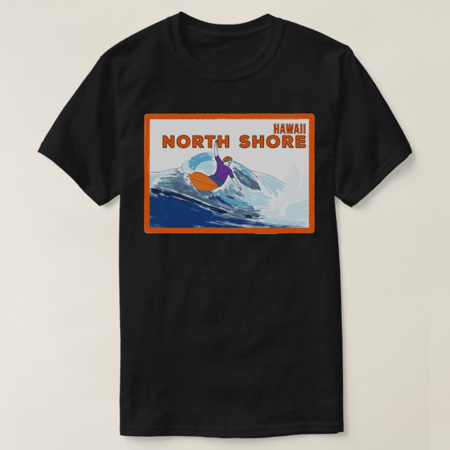 North Shore Hawaii T-Shirt (Design vorne)