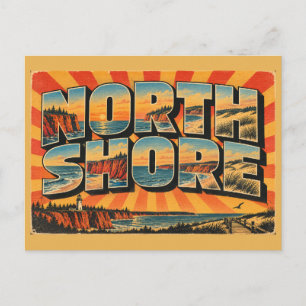 North Shore PEI Rote Kliffs Dünen Leuchttürme Kuns Postkarte