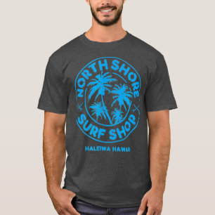 North Shore Surf Shop Retro blau T-Shirt