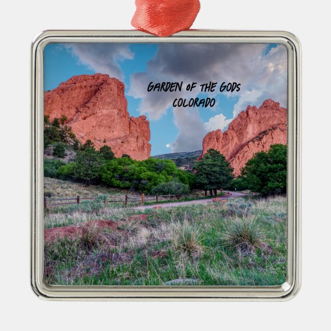 North South Gateway Rock Garden of Gods Ornament Aus Metall (Vorne)
