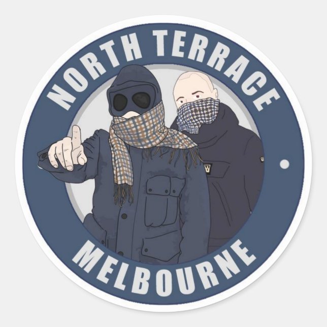 North Terrace Melbourne Sticker (Vorderseite)