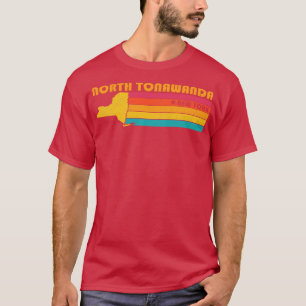 North TonaNew York Vintag Distressed Souvenir T-Shirt