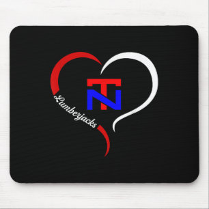 North Tonawanda Lumberjacks Logo Halbherz Mousepad