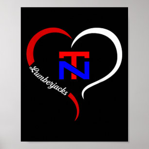 North Tonawanda Lumberjacks Logo Halbherz Poster
