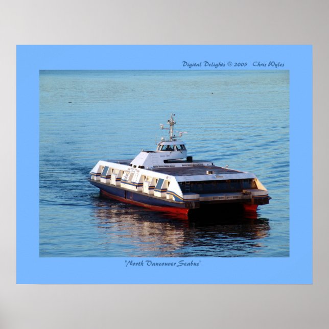 ‚North Vancouver Seabus‘ Poster (Vorne)