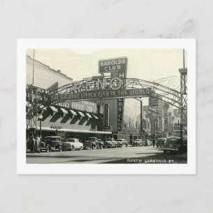 North Virginia St., Reno, Nevada Vintag Postkarte
