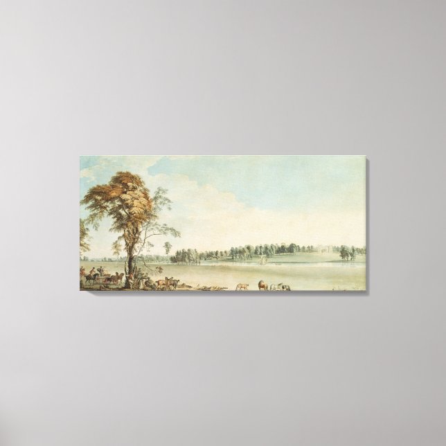 North West View Wakefield Lodge in Whittlebury Leinwanddruck (Vorderseite)