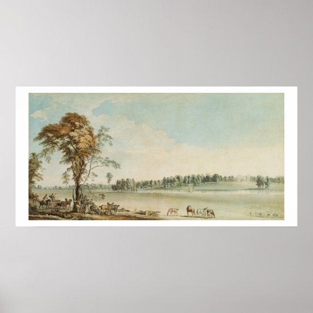 North West View Wakefield Lodge in Whittlebury Poster (Vorne)