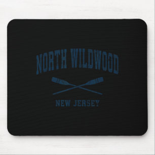 North Wildwood New Jersey Vintage-nautische Paddel Mousepad