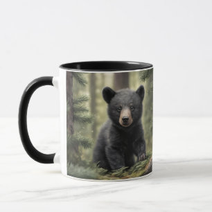 North Woods Little Black Bar Cub Tasse