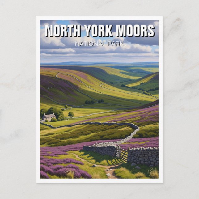 North York Moors National Park England Postkarte (Vorderseite)
