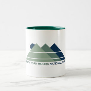 North York Moors National Park Mountain Sun Zweifarbige Tasse