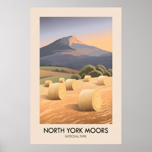 North York Moors Nationalpark Moderne Reise Poster