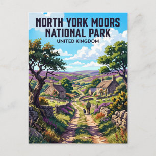 North York Moors Nationalpark Vereinigtes Königrei Postkarte