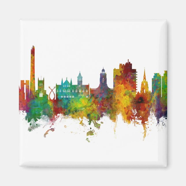 Northampton England Skyline Magnet (Vorne)